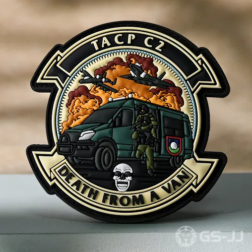 TACP C2 Death From A Van Custom Military Patch TACP C2 Death From A Van Custom Military Patch