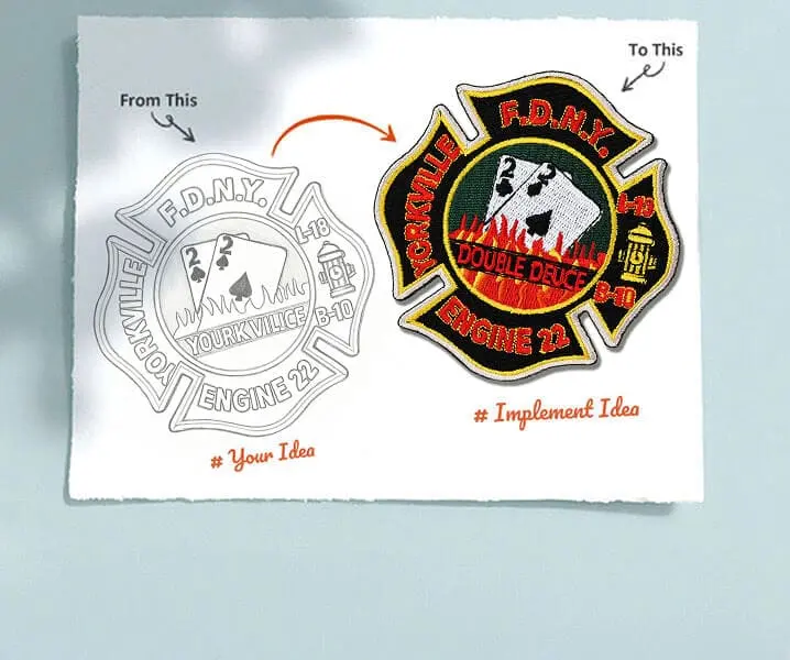 funny fire department  patches