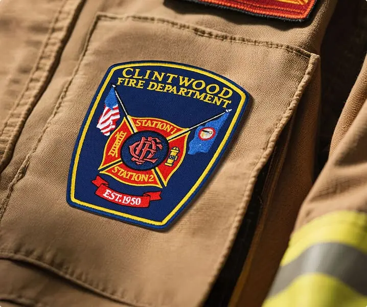 velcro fire department patches
