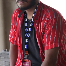 Personalized Black Polyester Lanyards for Man