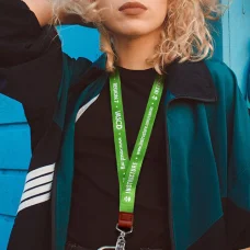 Popular Green Polyester Lanyards 