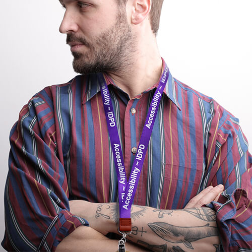 Purple Customize Lanyards 