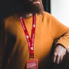 Red Polyester Lanyard Custom