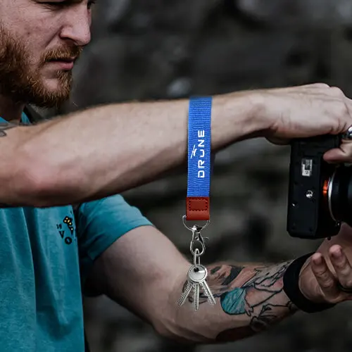 Custom Single Wrist Lanyards for Keys