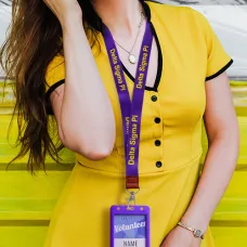 Customize Polyester Lanyards with ID badge