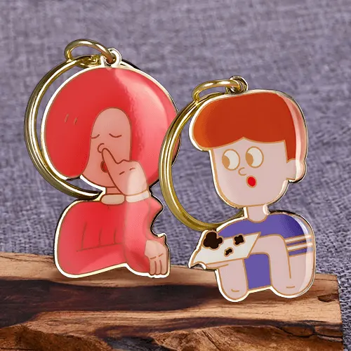 Custom Funny Couple Metal Keychains