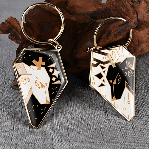 Fawn Couple Metal Keychains Fawn Couple Metal Keychains