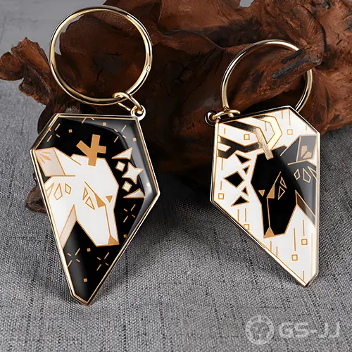 Fawn Couple Metal Keychains Fawn Couple Metal Keychains