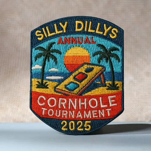Annual Cornhole Championship Custom Embroidered Patch