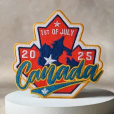Custom Maple Leaf Embroidered Patch