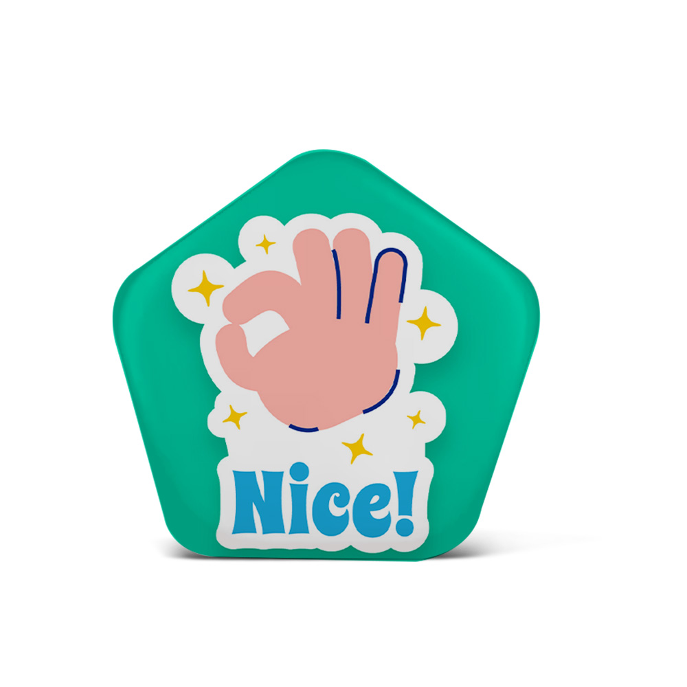 Pentagonal Custom Buttons