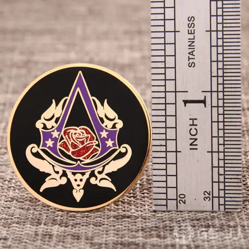 Rose Custom Hard Enamel Pins Rose Custom Hard Enamel Pins