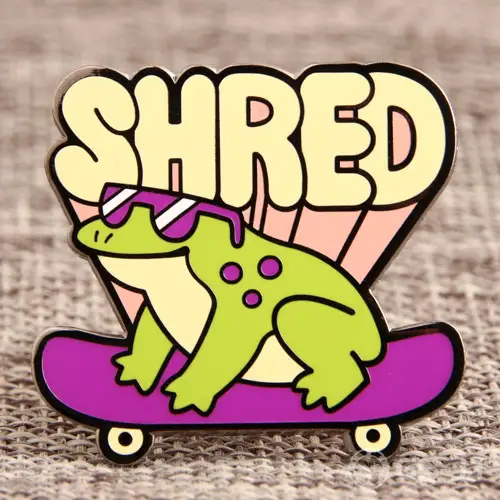 Shred Frog Custom Enamel Pins Shred Frog Custom Enamel Pins