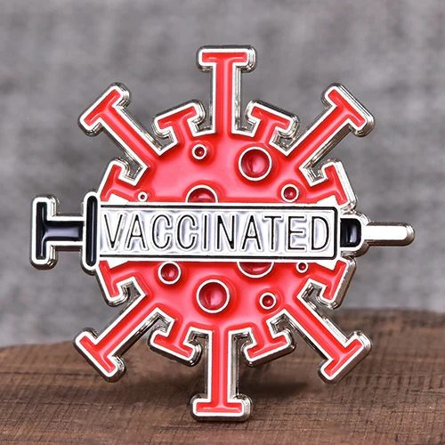 Covid-19 Vaccinated Enamel Pin Covid-19 Vaccinated Enamel Pin