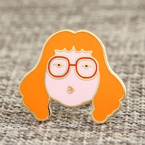  Custom Beautiful Girl Enamel Pins