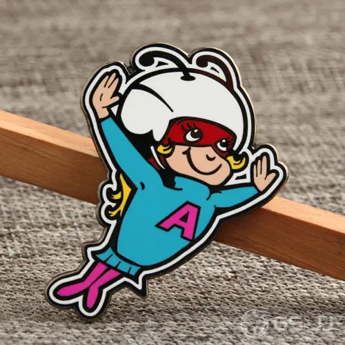 Flying Girl Enamel Pins Flying Girl Enamel Pins