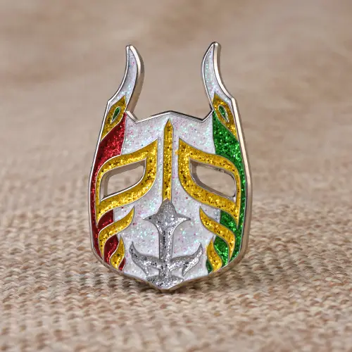 Mask Glitter Soft Enamel Pins