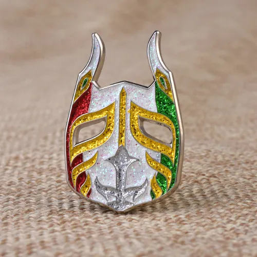 Mask Glitter Soft Enamel Pins