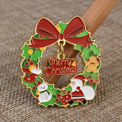 Merry Christmas Pendant Enamel Pins
