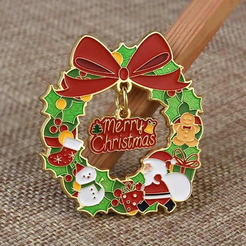 Merry Christmas Pendant Enamel Pins