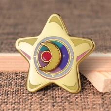 Star Hard Enamel Pins with Spinner Star Hard Enamel Pins with Spinner