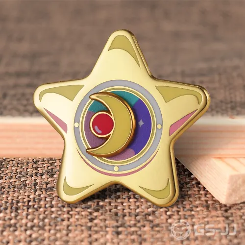 Star Hard Enamel Pins with Spinner Star Hard Enamel Pins with Spinner