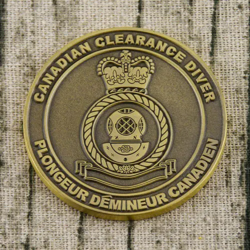 Canadian Clearance Diver Custom Coins Canadian Clearance Diver Custom Coins