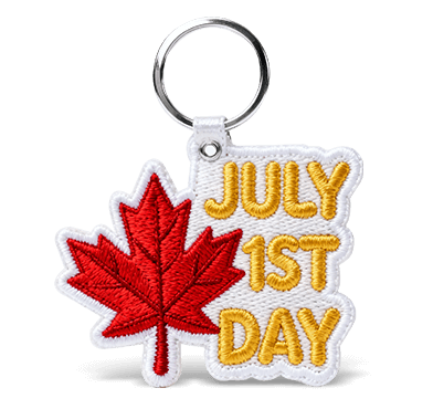 custom cool embroidered keychains