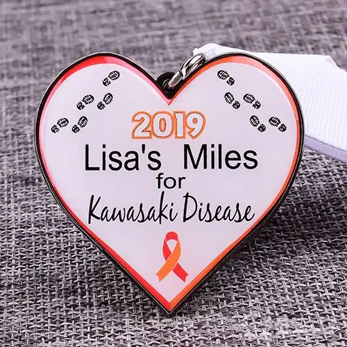 Kawasaki Disease Custom Running Medals Kawasaki Disease Custom Running Medals