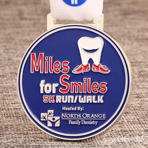 Miles for Smiles 5K Running Medals Miles for Smiles 5K Running Medals