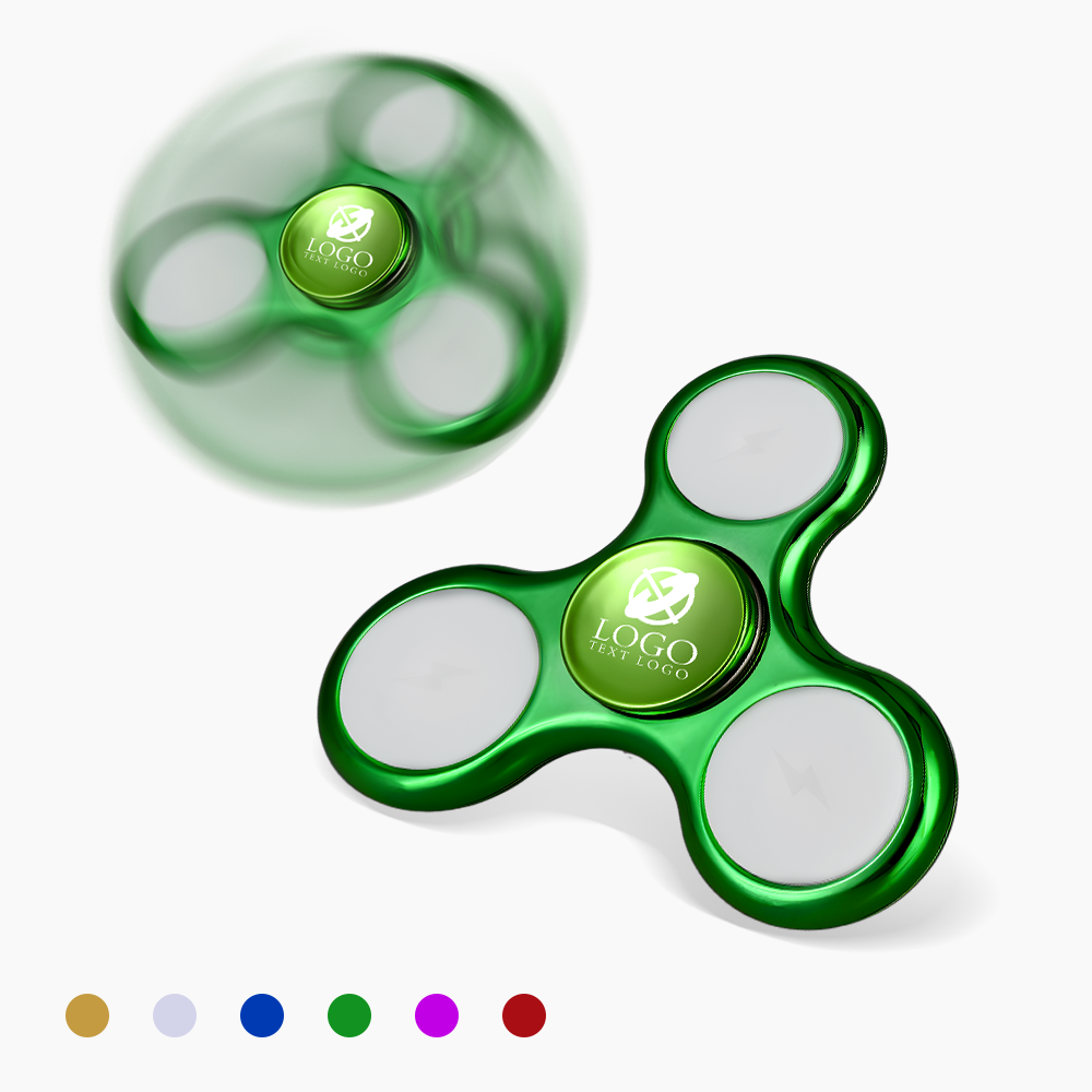 Custom Electroplated Glitter Fancy Fidget Spinners