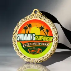 Swimming Championship Custom Medal