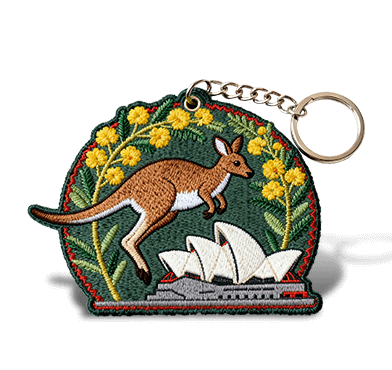 custom embroidered keyrings in bulk