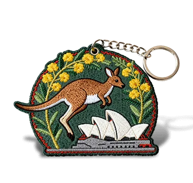 custom embroidered keyrings in bulk