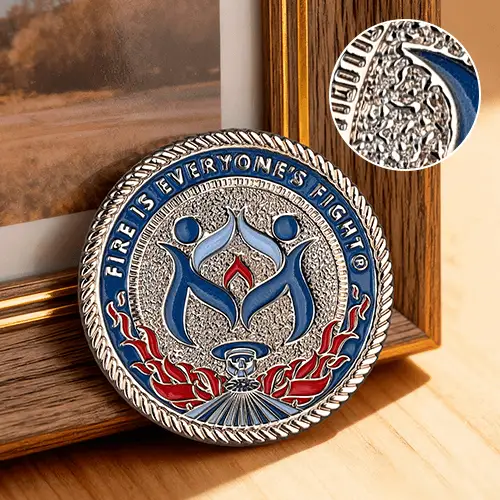 Fire Safety Custom Challenge Coin