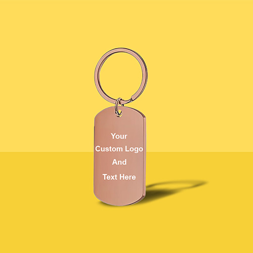 Photo Keychain With Text Unique Engraved