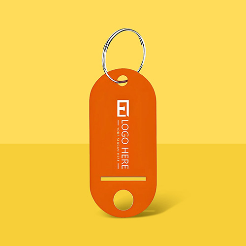 Advertising Plastic Key Tags With Label Window