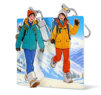 Custom Couples Keychain