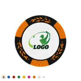 Vibrant Personalized Poker Chip Golf Ball Markers
