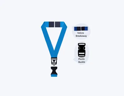 Plastic Buckle & Velcro Breakaway