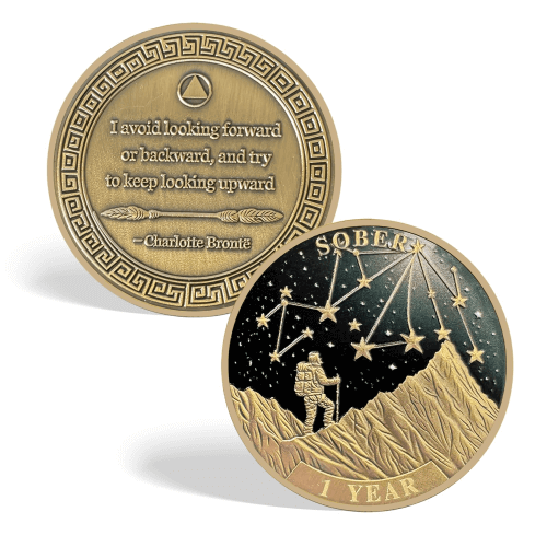 Look Upward Sober Anniversary AA Coin Look Upward Sober Anniversary AA Coin