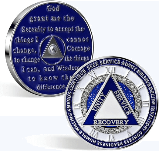 Serenity Prayer Recovery Triangle Commemorative Coin Serenity Prayer Recovery Triangle Commemorative Coin