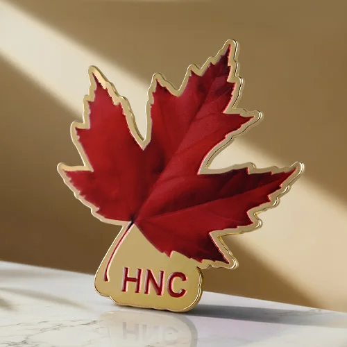 HNC Red Maple Leaf Lapel Pin