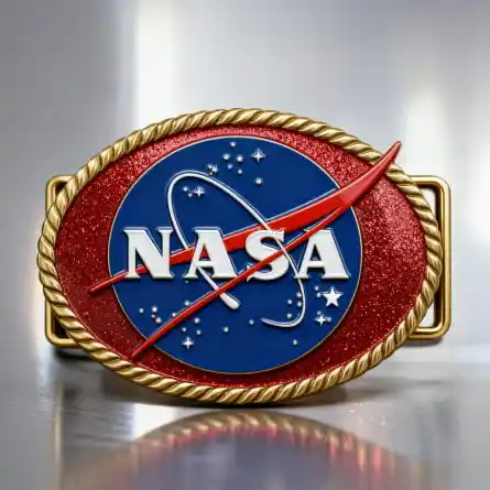 NASA custom belt buckles