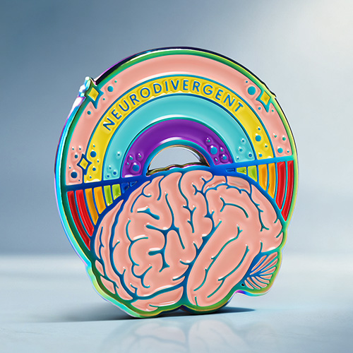 Neurodivergent Pride Custom Lapel Pin