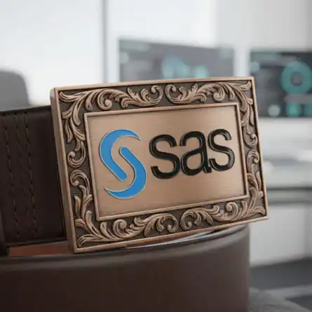 SAS custom belt buckles