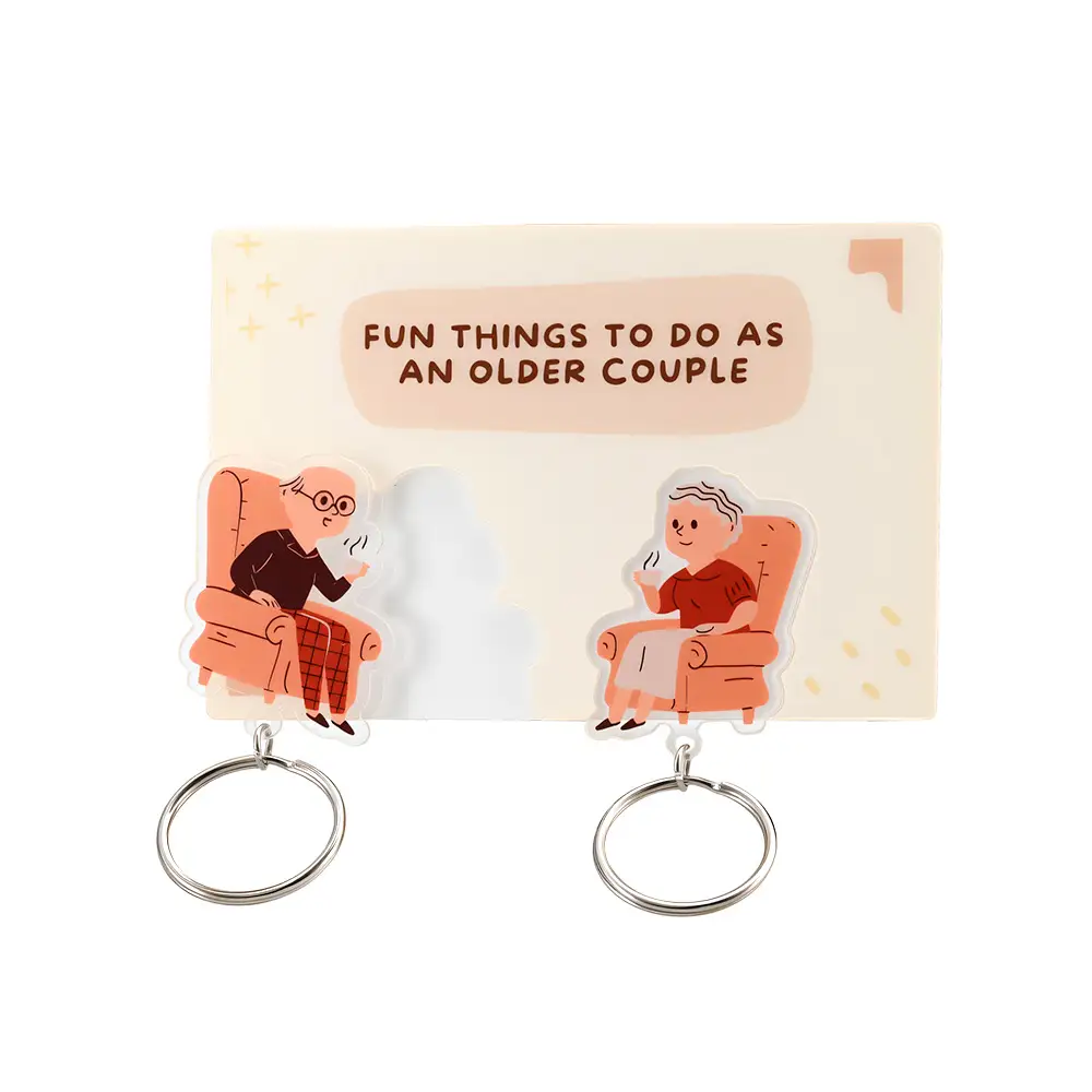 Acrylic Couple Keychains