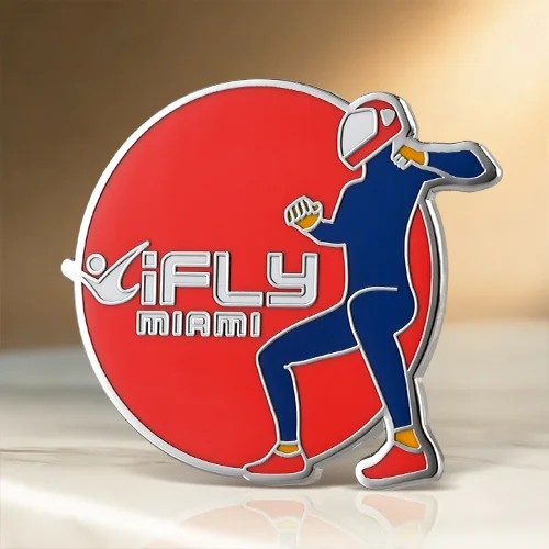 Custom Indoor Skydiving Metal Badges