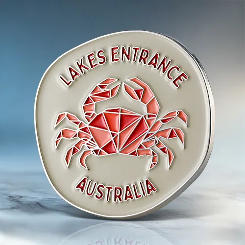 Lakes Entrance Crab Enamel Pin