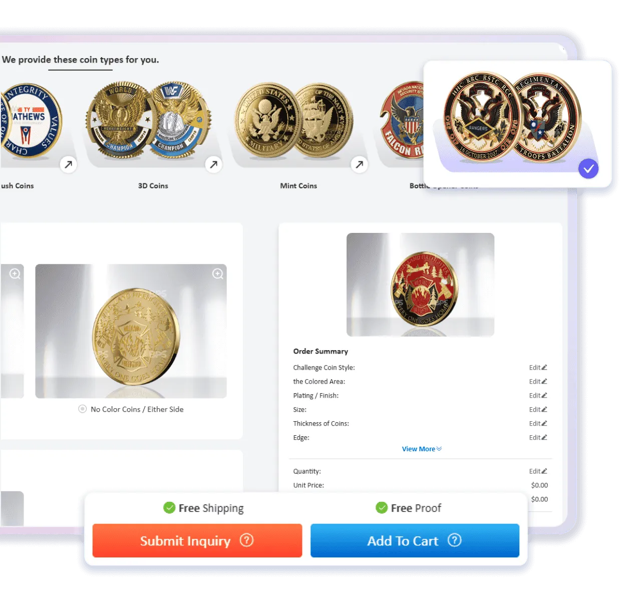 Coin Quote Configurator
